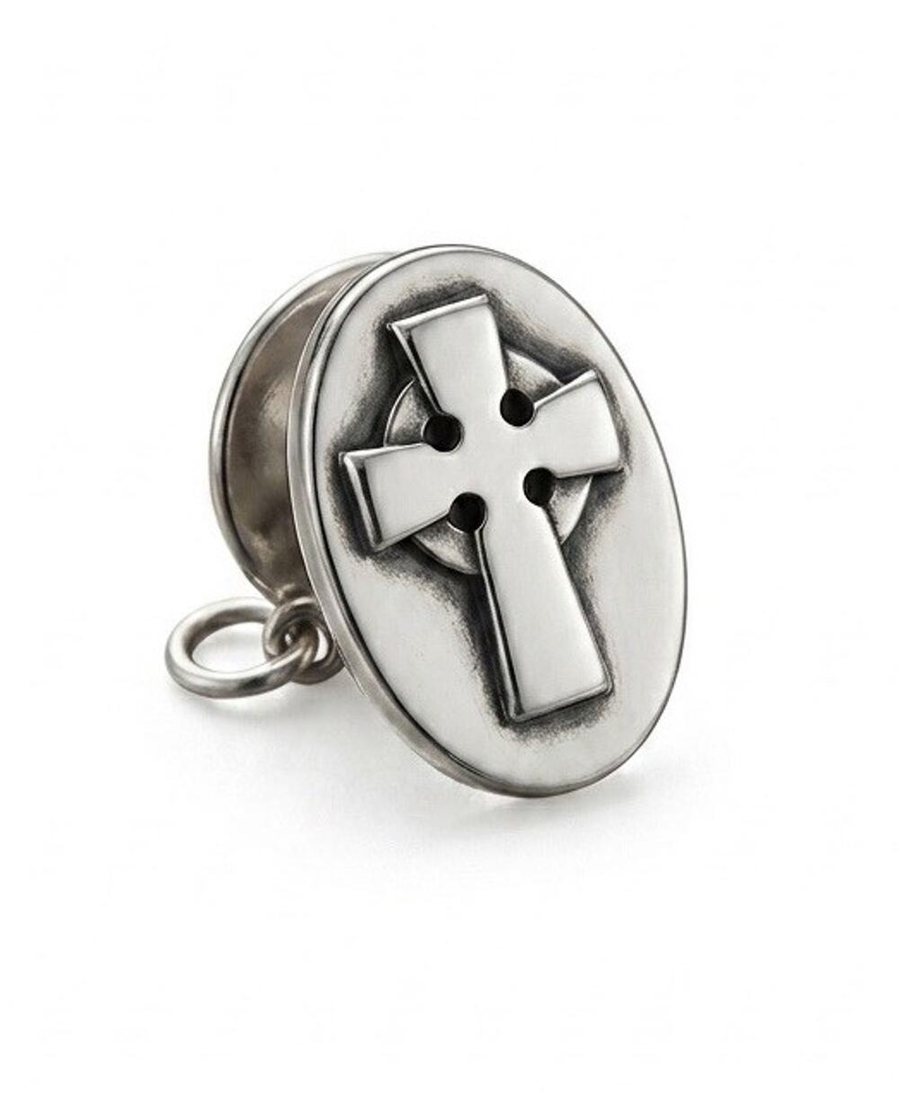 James Avery Sterling Silver Celtic Cross Tie Tack Lapel Pin Retired 925 Vtg Rare